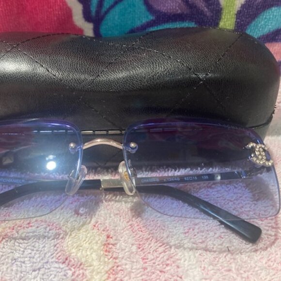 Rimless Rhinestone sunglasses - Picture 6 of 6